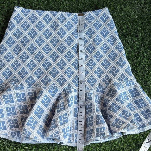 SANDRO Luxury Designer Fluted Hem Mini Skirt size 38 EU / US size 6 - Picture 5 of 12